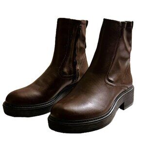 Franco Sarto L-Gracelyn Ankle Booties Brown 7.5M